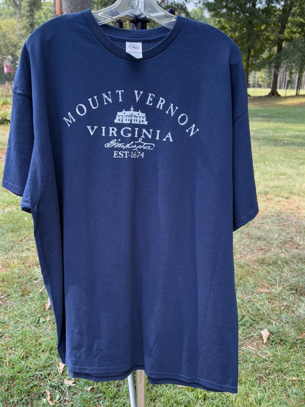Mount Vernon Virginia Navy Graphic T-Shirt Unisex 2XL